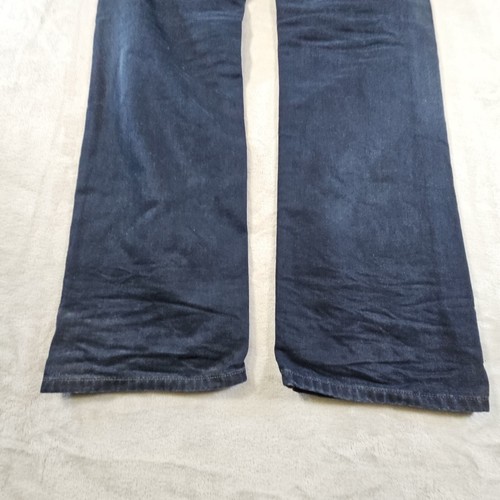 DIESEL Industry Jeans Larkee Straight Leg Dark Wash Brass Button Fly Men 38x33.5 - Picture 8 of 13