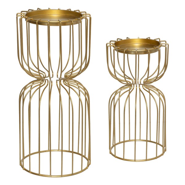 Teelichthalter Golden Aus Metall, 2Er-Set-image
