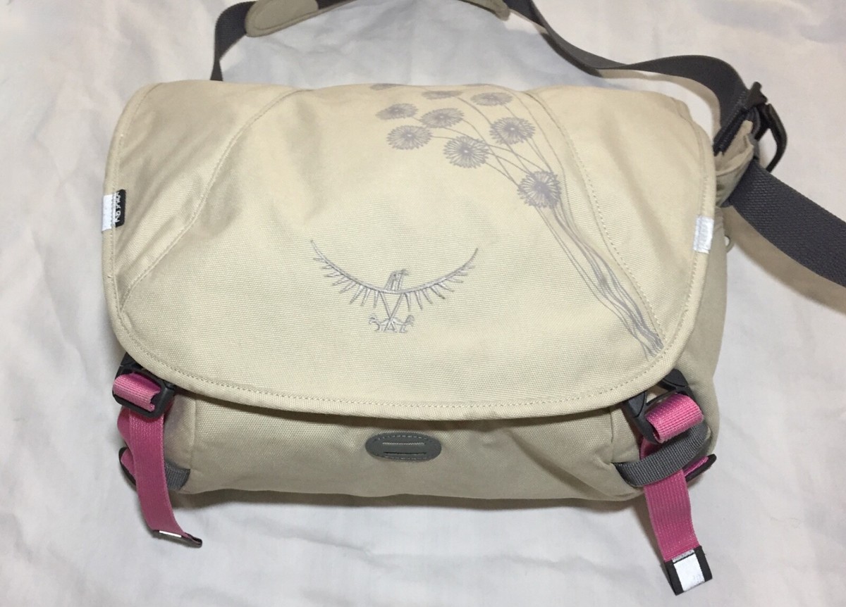 Osprey Flap Jill Courier Messenger Laptop Bag Hiking Satchel Purple Plum Magenta Osprey Flap Jill Courier Messenger Laptop Commuter Bag Khaki  main image 2