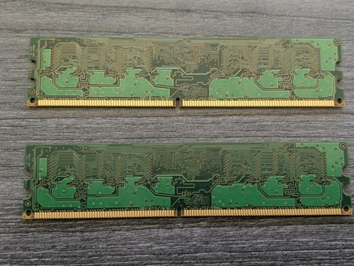 Samsung M378T2863EHS-CF7 2GB 2 x 1GB PC2-6400U DDR2 800 Desktop Memory Kit - Picture 2 of 2