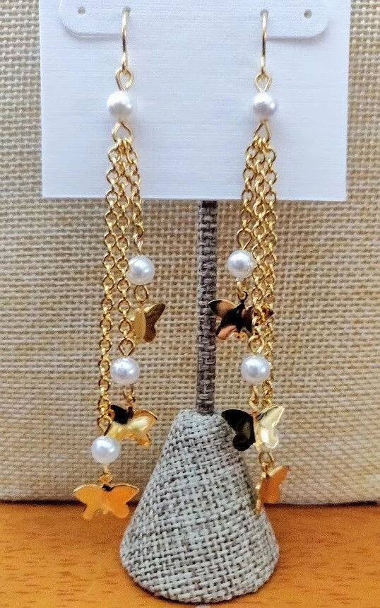 Yochi butterfly best sale earrings