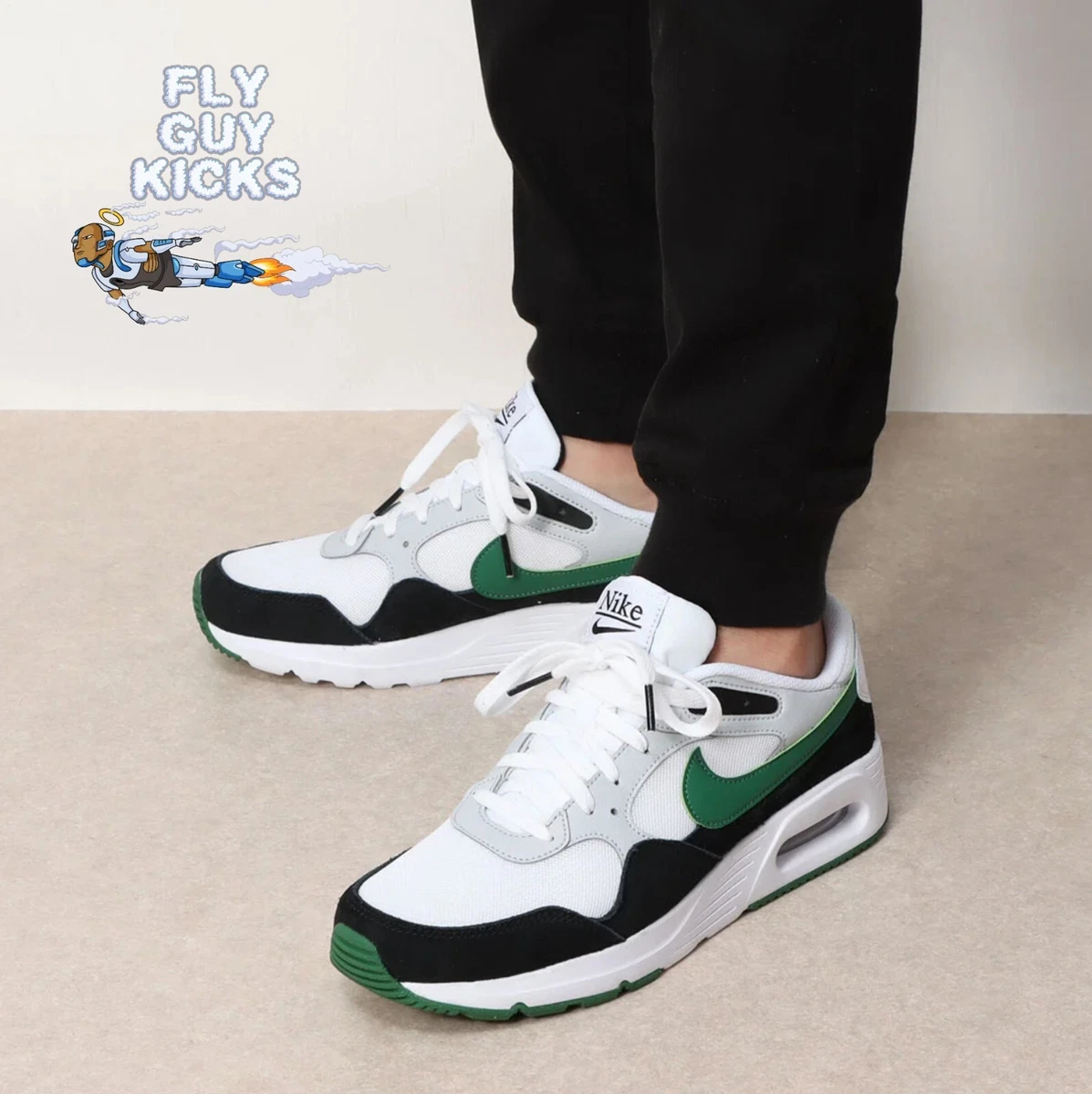 Nike Air Max SC Green Sneaker Shoes CW4555-109 White Black Emerald Forest  W/ Box