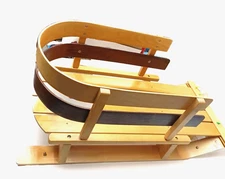 L.L. Bean Wood Pull Sled For Toddler, Kid, Child, Baby or Pet Photo Prop, Decor
