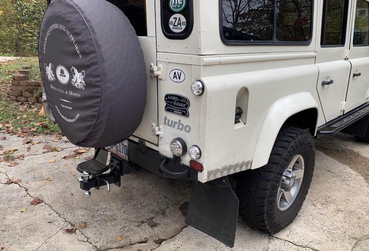 LAND ROVER DEFENDER 2" RECEIVER HITCH TRAILER HITCH Bolt On No Drilling สำนักงานสิทธิ