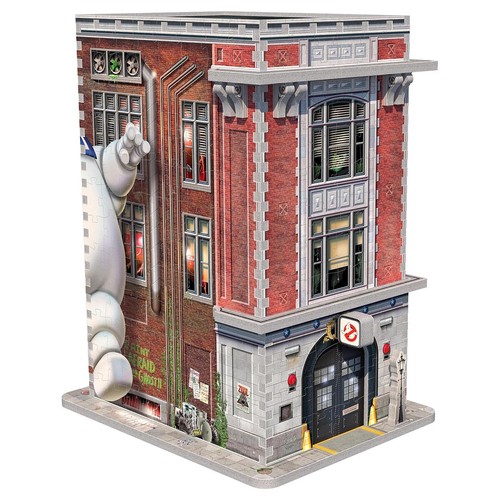 Wrebbit 3D Ghostbusters: Firehouse HeadQuaters 500 Pieces 3D Puzzle Kids Age 12+ - Picture 5 of 11