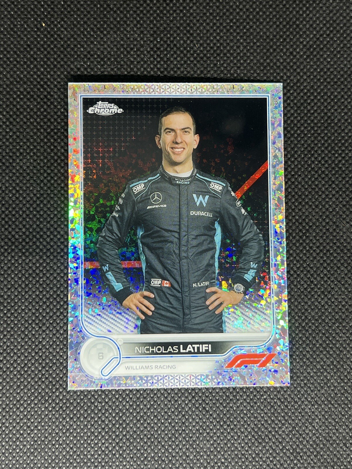 NICHOLAS LATIFI 2022 Topps Chrome F1 Formula 1 #51 Mini Diamond Refractor /299