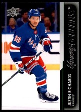 Justin Richards 2021-22 Upper Deck Young Guns RC #480 New York Rangers