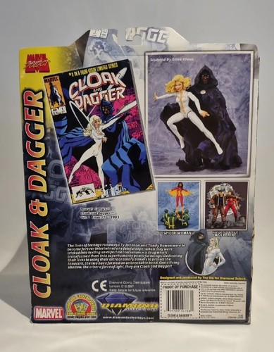 Marvel Select Cloak & Dagger Action Figure 17cm Diamond Select BNIB - Picture 5 of 13