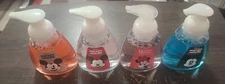 mickey & mini mouse foam hand soap lot of 4