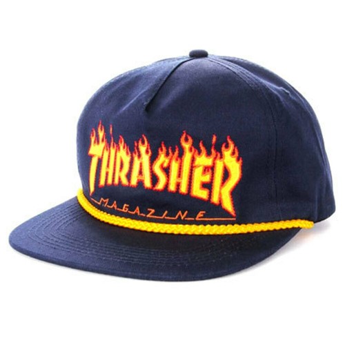 Panel Hat Navy Blue Yellow Cap Skate 