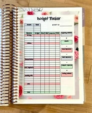 Monthly Budget Spending Dashboard 4 use with ErinCondren A5 Coil Spiral Planner~