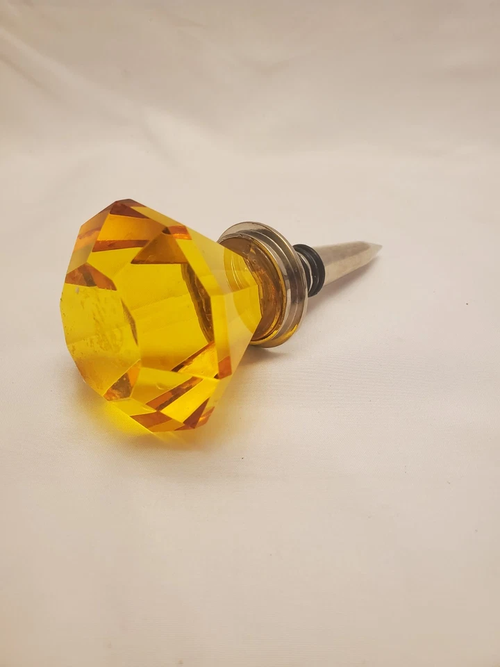 Пробковая пробка для винных напитков металлический искусственный драгоценный камень камень янтарный цвет подарок для вечеринки - Изображение 3 из 4