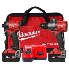 Milwaukee M18FPP2A3-502X Fuel Gen4 Combi Drill and Impact Driver Kit 2 x 5.0Ah