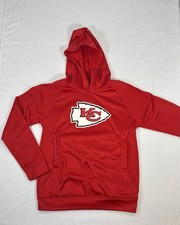 NFL Team Youth Apparel Red Kansas City Chiefs Pullover Fleece Hoodie XL 18/20