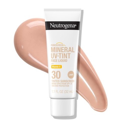 Neutrogena Purescreen+ Mineral UV Tint Face 1.1 Fl Oz (Pack of 1), Light 