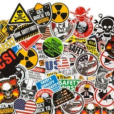Outus 300 Pcs Hard Hat Stickers for Men Adults Funny Multicolor