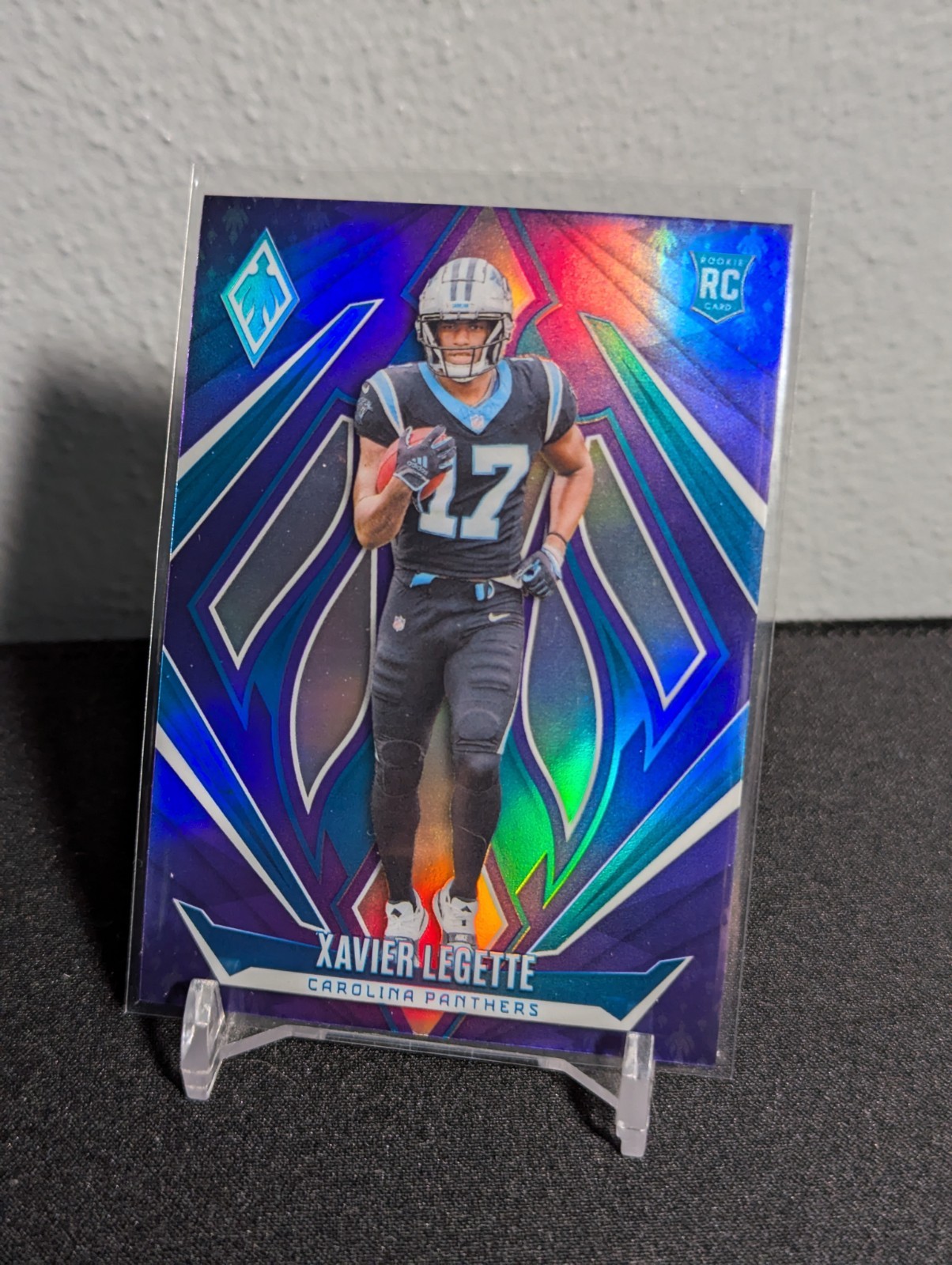 2024 Panini Phoenix Xavier Legette Purple Fade Prizm RC #249 - Panthers