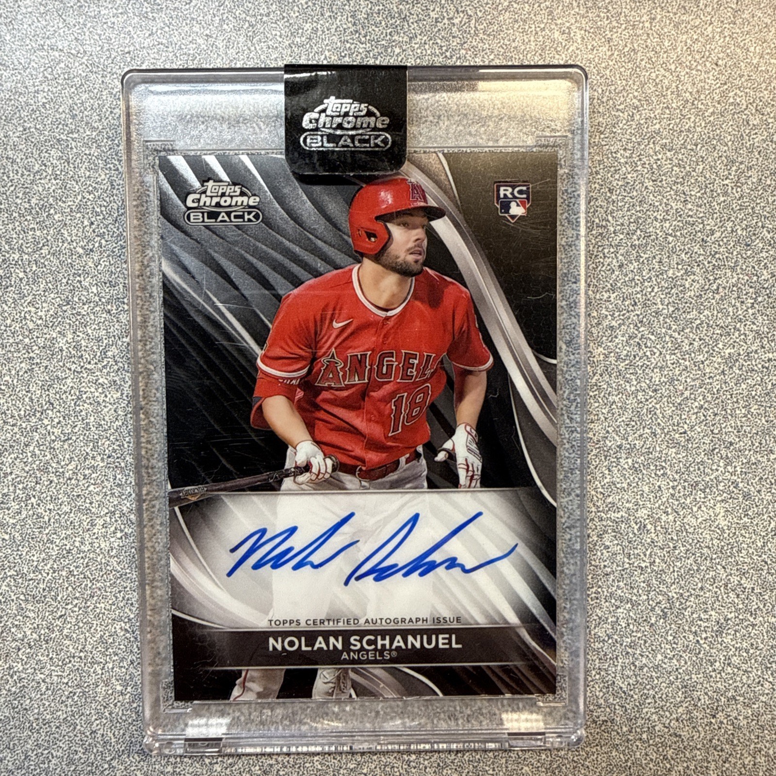 2024 Topps Chrome Black - Autographs Nolan Schanuel #CBA-NS (AU, RC)