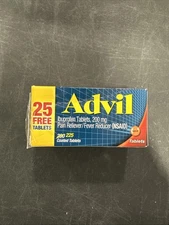 Advil Pain Reliever/Fever Reducer Tablets - Ibuprofen (NSAID) 225ct EXP 12/2028