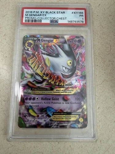 Pokemon M Gengar EX XY166 Promo PSA 1 ✨🔥SHIPS FAST 💨 LOW POP 🌙