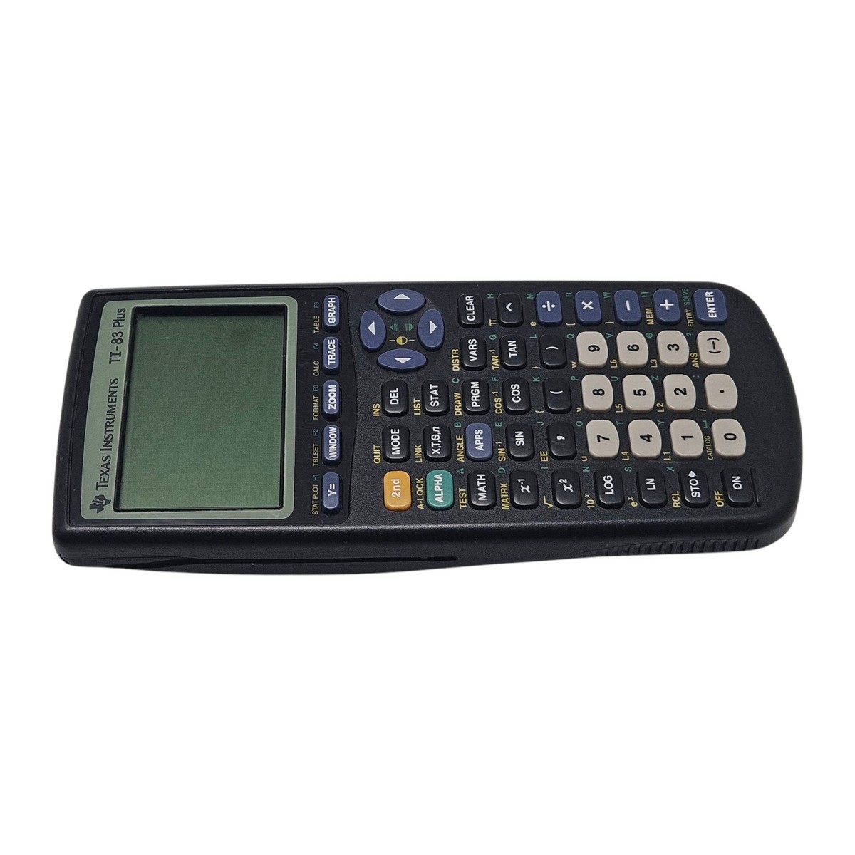 1999 Texas Instruments TI-83 Plus Graphing Calculator W/Cover – No