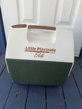 Little Playmate By Igloo Elite Lunch Cooler Green And White With Brown Handle