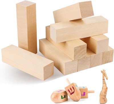 Holzblock Schnitzen,10 Stück Lindenholz Zum Schnitzen,Schnitzen Holzblöcke,Carvi