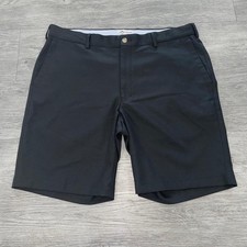 Peter Millar Shorts Men's Size 36 Black Performance Salem Golf Crown Sport