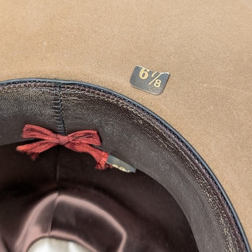Vintage Resistol Self Conforming XXX Beaver Brown Western Hat Men's 6 7/8 - Picture 9 of 9