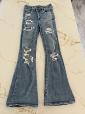 American Eagle Super High Rise Flare Jeans Wo...