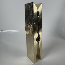 Antique Paperweight /paperclip Office Desk Clock Very Decorative Swiss Made