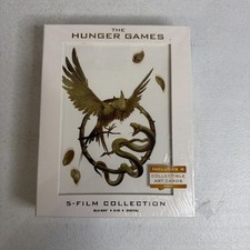  THE HUNGER GAMES 5-MOVIE COLLECTION BOX BLU-RAY/DVD UNPLAYED DISC NO DIGITAL