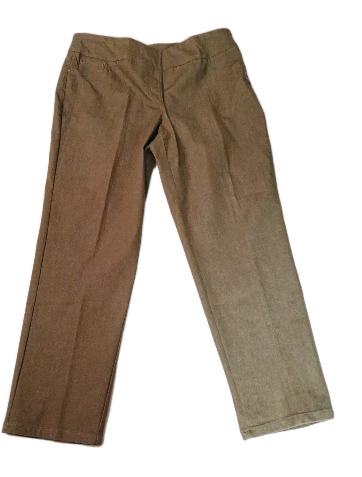 Ruby Rd Petite Pull On Stretch Pants Size 14P Gre… - image 10