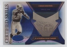 2005 Leaf Certified Materials Skills Mirror Blue 55/100 Chris Brown #CS-28 11pj