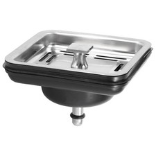 Stainless Steel Square Sink Strainer Plug Kitchen Sink  Mesh Stopper Basket9269