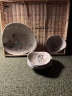 Red Wing Pottery Lug Handle Bowls 6 pcs Bobwhite Serve & 5 small USA 143 & 314