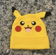 Yellow Pok mon Pikachu Kids Warm Winter Cozy Stocking Cap Hat