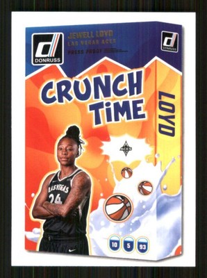 2025 Donruss WNBA Crunch Time Press Proof #2 Jewell Loyd Las Vegas Aces 10269