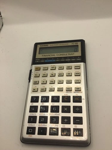 Casio FC 100 Business Finance Calculator Calculatrice Vintage