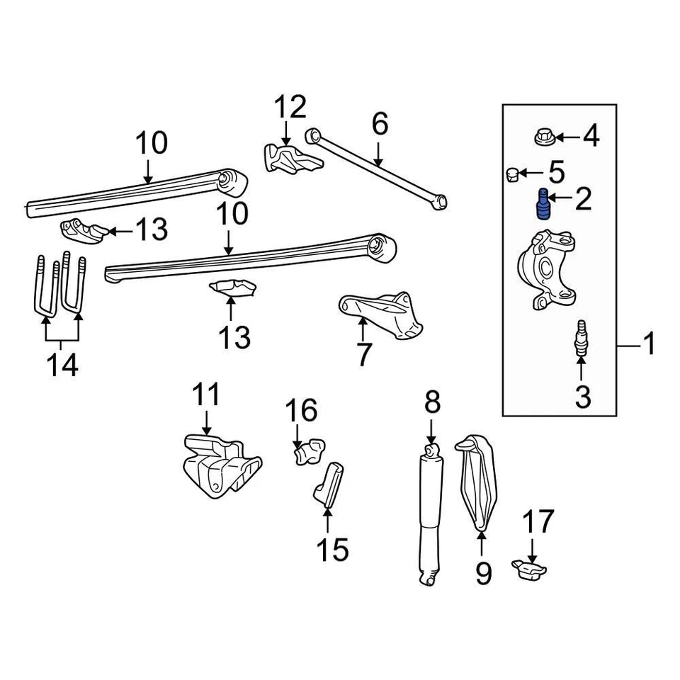 For Ford F-150 Heritage 2004 Ford 5C2Z3049AA Front Upper Suspension Ball Joint Foto 2 de 4