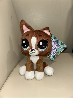 Brand New 7'' Littlest Pet Shop Brown Terrier Dog Toy Factory Hasbro