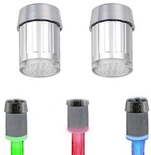2 Pack 3-Color Temperature Sensitive Gradient LED Water Light - Color Changing S