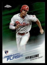 2018 TOPPS CHROME NICK WILLIAMS FF-12 FRESHMAN FLASH GREEN REFRACTOR RC /99
