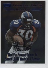 1999 Playoff Momentum SSD Salute /150 Terrell Davis #TD07 Auto HOF