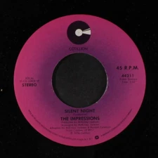 IMPRESSIONS: i saw mommy kissing santa claus / silent night COTILLION 7" Single