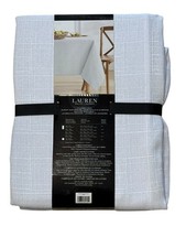 Ralph Lauren White Tablecloth Textured 60"X84" Nappe Mantel Oblong NEW