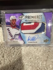2021-22 UD ICE PURPLE PREMIERES 3-COLOR PATCH AUTO K'ANDRE MILLER RC # /10 SSP