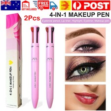 2Pcs 4 in 1 Makeup Pen Multi-Functional Waterproof Makeup Pen Beauty