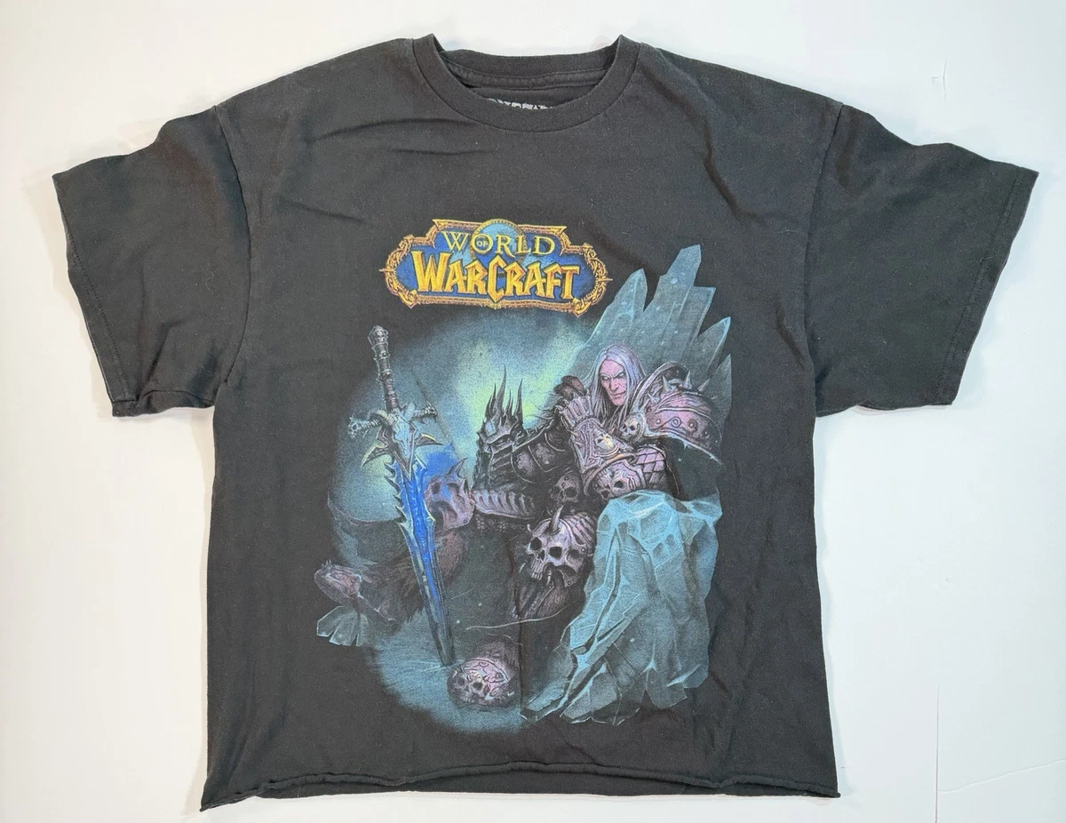 T-shirt Vintage World Of Warcraft - Jinx - Burning Crusade - Homme 2XL - Noir - Neuf Avec Défauts