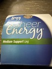 Panty Hose Leggs Sheer Energy Nude Sz B 5'-5' 11" 100-165 Lbs New Pkg — photo 2